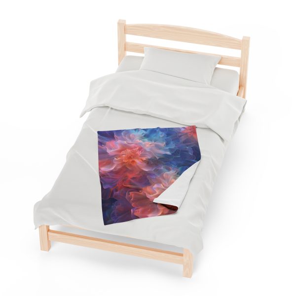 Floral Nebula 09 - Velveteen Plush Blanket - Image 13