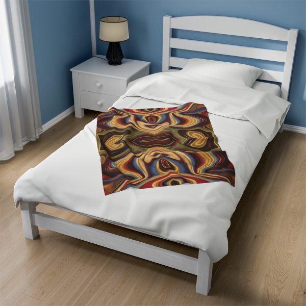 Lipnotic Kaleidoscope Background 04 - Velveteen Plush Blanket - Image 11