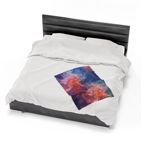 Floral Nebula 09 - Velveteen Plush Blanket - Image 14