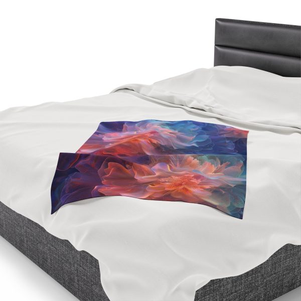 Floral Nebula 09 - Velveteen Plush Blanket - Image 15