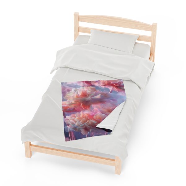 Floral Nebula 03 - Velveteen Plush Blanket - Image 13