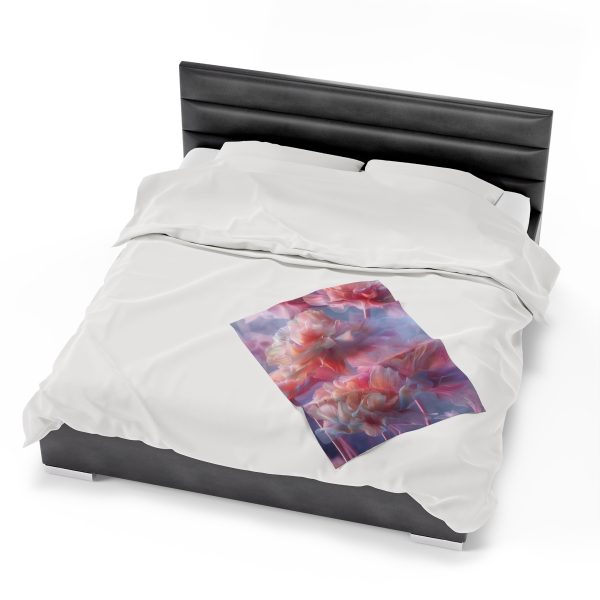 Floral Nebula 03 - Velveteen Plush Blanket - Image 14