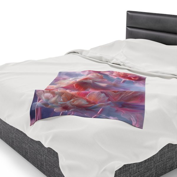 Floral Nebula 03 - Velveteen Plush Blanket - Image 15