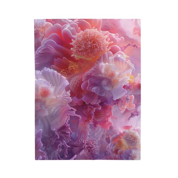 Floral Nebula 05 - Velveteen Plush Blanket - Image 9