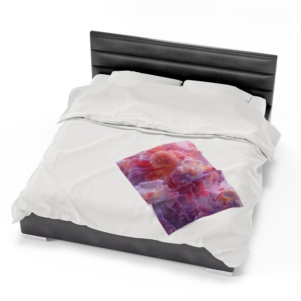 Floral Nebula 05 - Velveteen Plush Blanket - Image 14