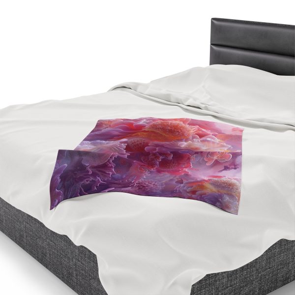 Floral Nebula 05 - Velveteen Plush Blanket - Image 15