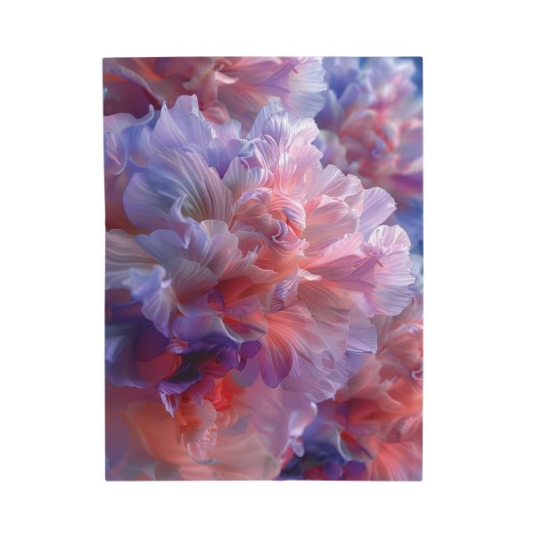 Floral Nebula 07 - Velveteen Plush Blanket - Image 9