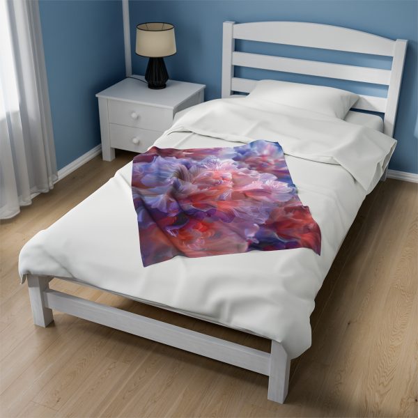 Floral Nebula 07 - Velveteen Plush Blanket - Image 11