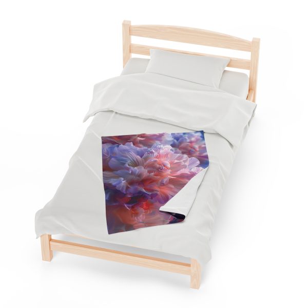 Floral Nebula 07 - Velveteen Plush Blanket - Image 13