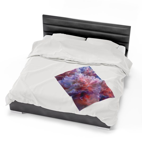 Floral Nebula 07 - Velveteen Plush Blanket - Image 14