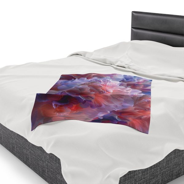 Floral Nebula 07 - Velveteen Plush Blanket - Image 15