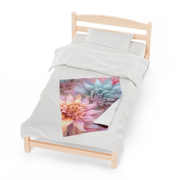 Pastel Fantasy Baroque Floral 03 - Velveteen Plush Blanket - Image 13