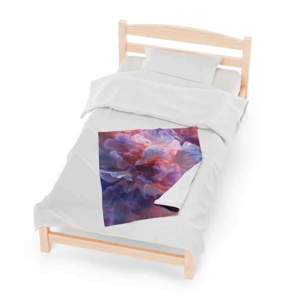 Floral Nebula 08 - Velveteen Plush Blanket - Image 13