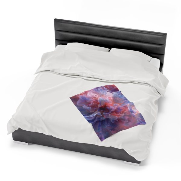 Floral Nebula 08 - Velveteen Plush Blanket - Image 14