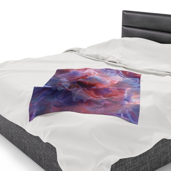 Floral Nebula 08 - Velveteen Plush Blanket - Image 15