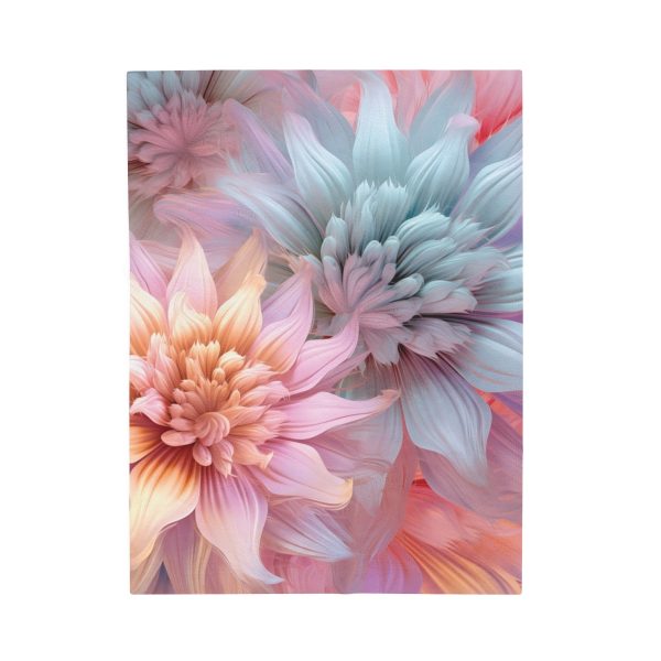 Pastel Fantasy Baroque Floral 03 - Velveteen Plush Blanket - Image 9