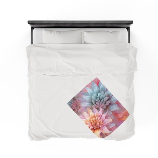 Pastel Fantasy Baroque Floral 03 - Velveteen Plush Blanket - Image 16