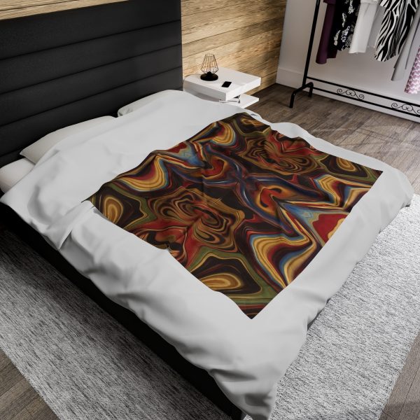 Lipnotic Kaleidoscope Background 01 - Velveteen Plush Blanket - Image 20