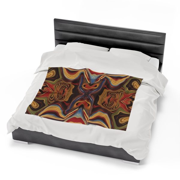 Lipnotic Kaleidoscope Background 01 - Velveteen Plush Blanket - Image 22