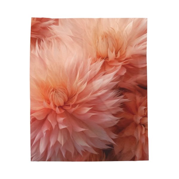 Lovely Fuzzy Buds in Peach 01 - Velveteen Plush Blanket - Image 17