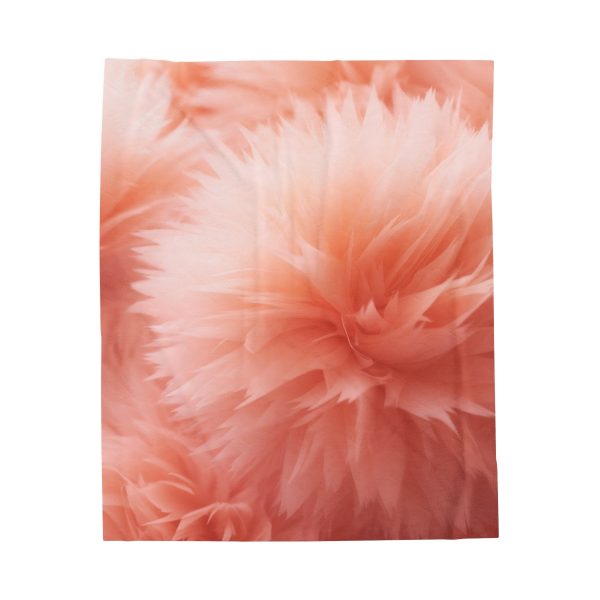 Lovely Fuzzy Buds in Peach 03 - Velveteen Plush Blanket - Image 17