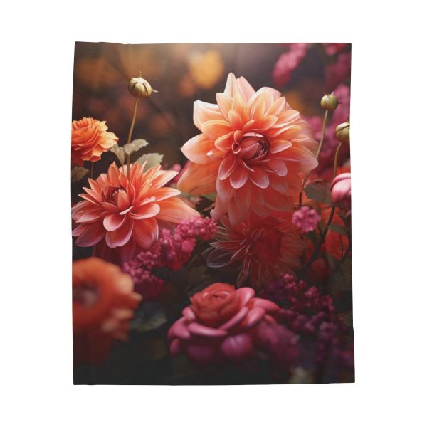 Bright Fantasy Floral 02 - Velveteen Plush Blanket - Image 17