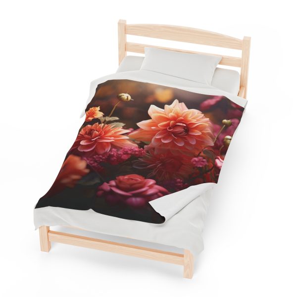 Bright Fantasy Floral 02 - Velveteen Plush Blanket - Image 21