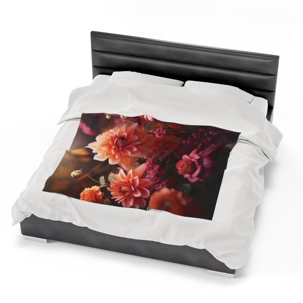 Bright Fantasy Floral 02 - Velveteen Plush Blanket - Image 22