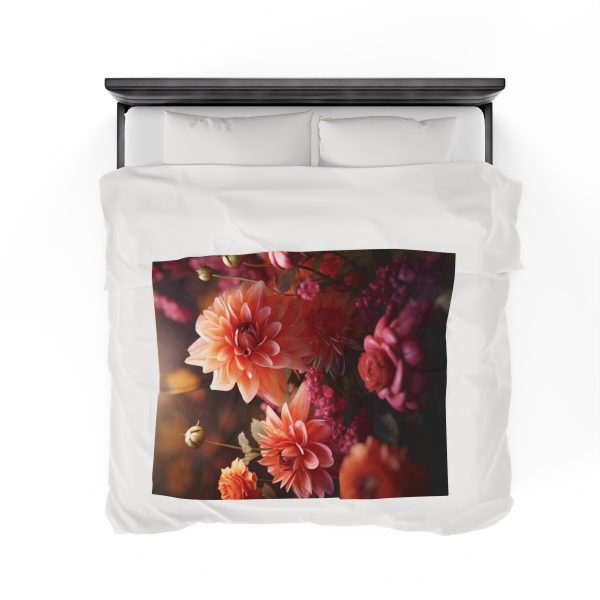 Bright Fantasy Floral 02 - Velveteen Plush Blanket - Image 24