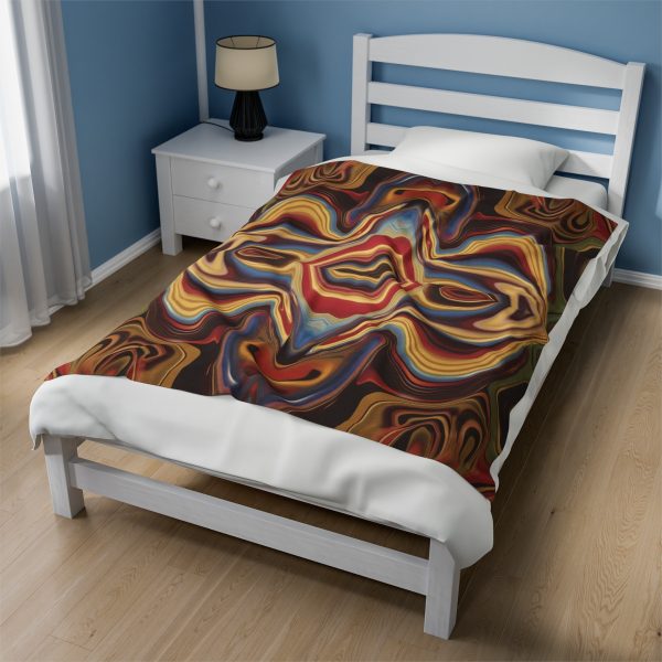 Lipnotic Kaleidoscope Background 03 - Velveteen Plush Blanket - Image 19