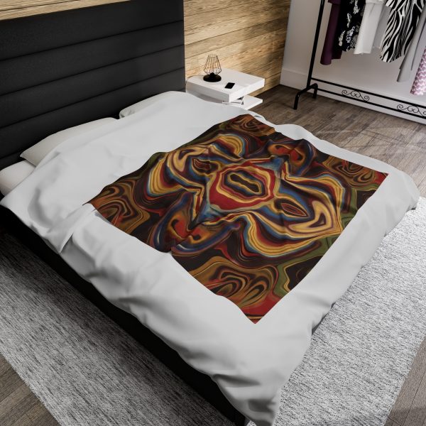 Lipnotic Kaleidoscope Background 03 - Velveteen Plush Blanket - Image 20