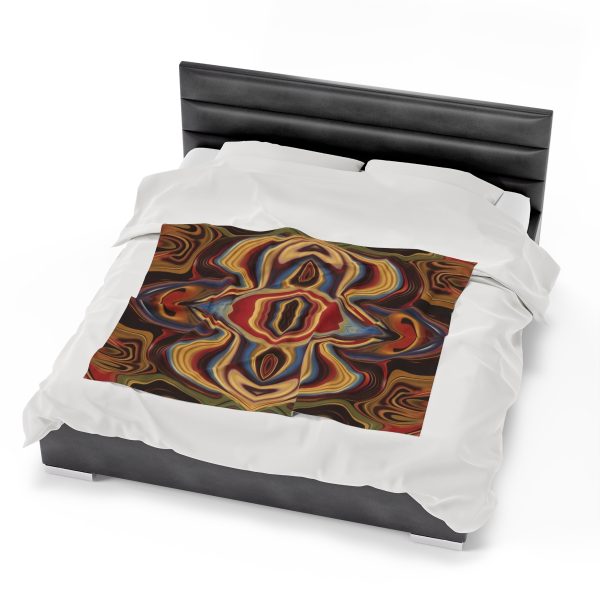 Lipnotic Kaleidoscope Background 03 - Velveteen Plush Blanket - Image 22