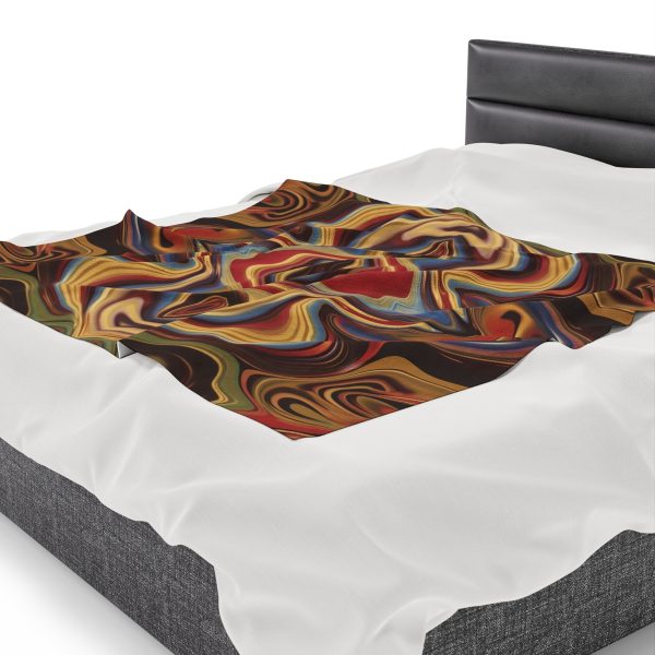 Lipnotic Kaleidoscope Background 03 - Velveteen Plush Blanket - Image 23