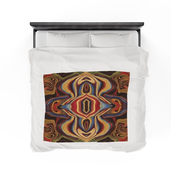 Lipnotic Kaleidoscope Background 03 - Velveteen Plush Blanket - Image 24