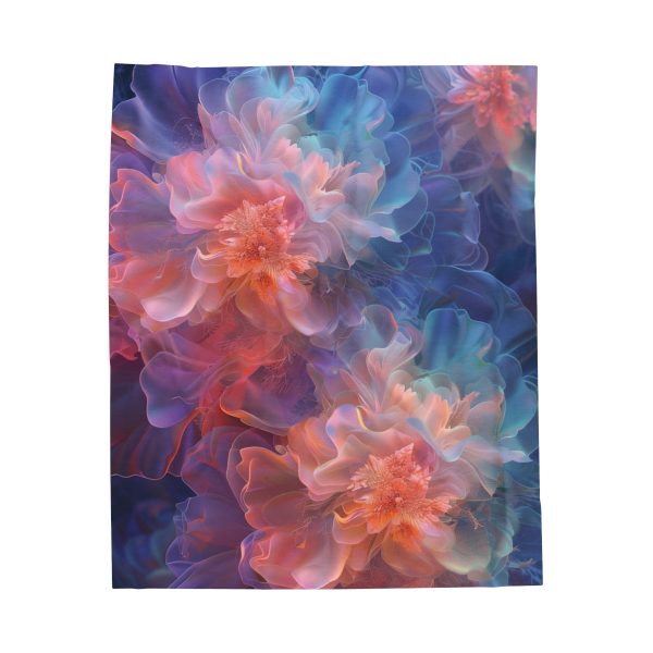 Floral Nebula 09 - Velveteen Plush Blanket - Image 17