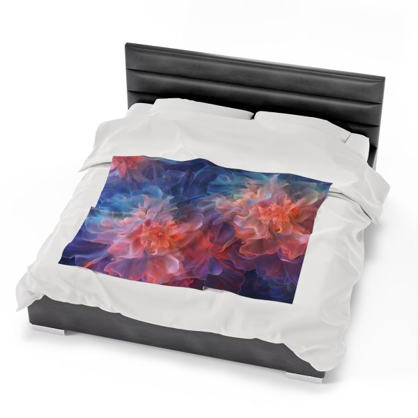 Floral Nebula 09 - Velveteen Plush Blanket - Image 22