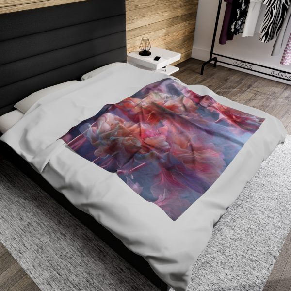 Floral Nebula 03 - Velveteen Plush Blanket - Image 20