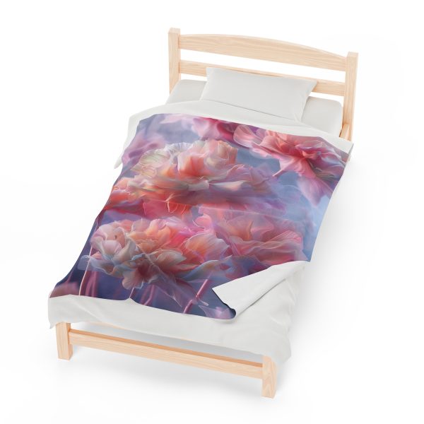 Floral Nebula 03 - Velveteen Plush Blanket - Image 21