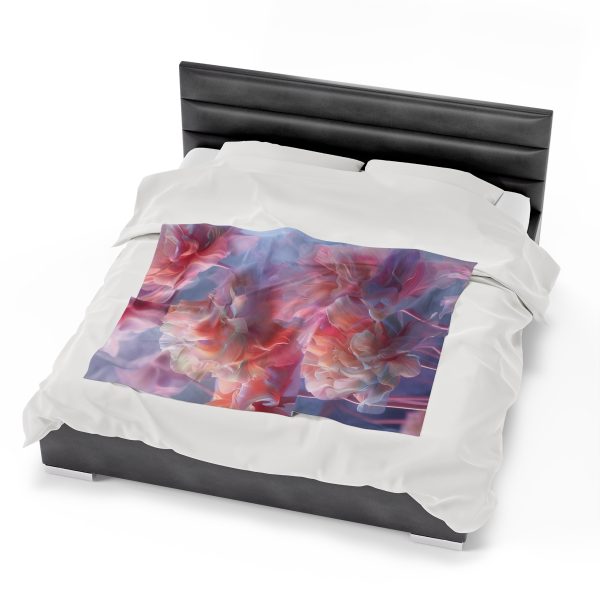 Floral Nebula 03 - Velveteen Plush Blanket - Image 22