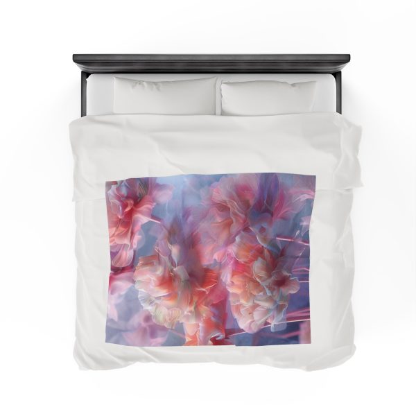 Floral Nebula 03 - Velveteen Plush Blanket - Image 24