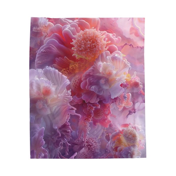 Floral Nebula 05 - Velveteen Plush Blanket - Image 17