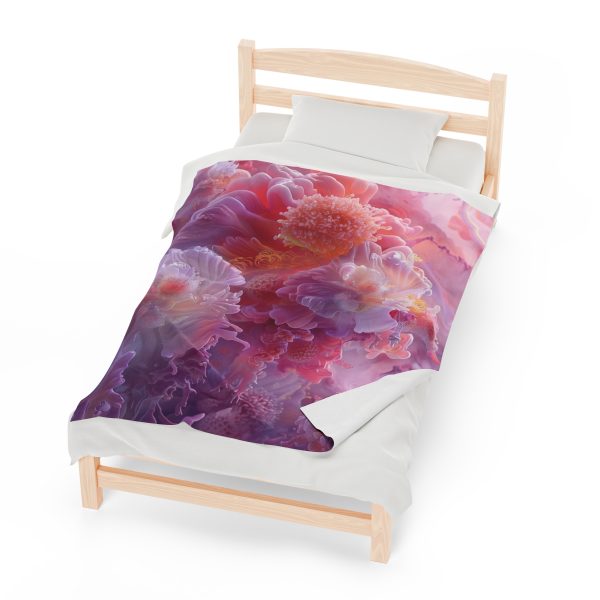 Floral Nebula 05 - Velveteen Plush Blanket - Image 21