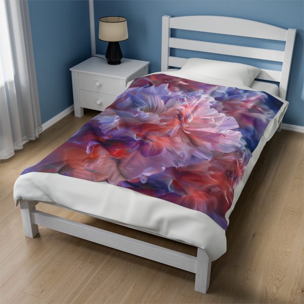 Floral Nebula 07 - Velveteen Plush Blanket - Image 19