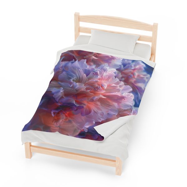 Floral Nebula 07 - Velveteen Plush Blanket - Image 21