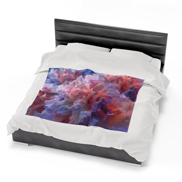 Floral Nebula 07 - Velveteen Plush Blanket - Image 22