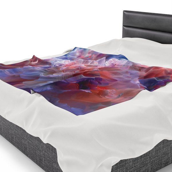 Floral Nebula 07 - Velveteen Plush Blanket - Image 23