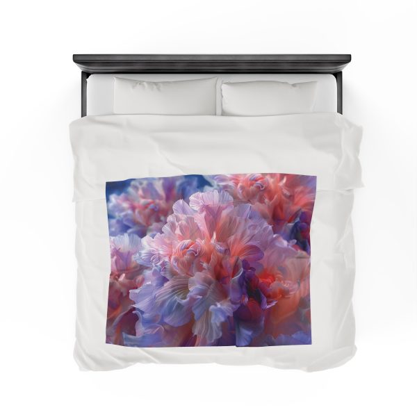 Floral Nebula 07 - Velveteen Plush Blanket - Image 24