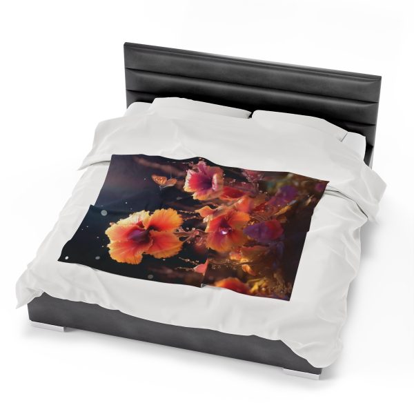 Bright Fantasy Floral 01 - Velveteen Plush Blanket - Image 22