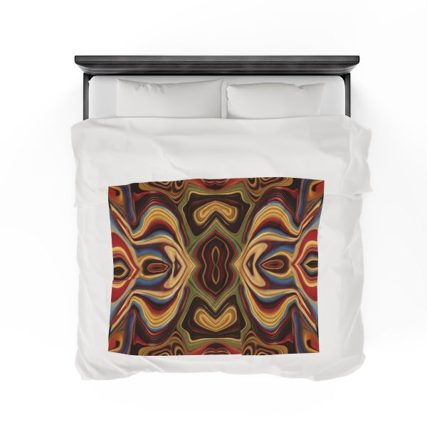 Lipnotic Kaleidoscope Background 04 - Velveteen Plush Blanket - Image 24