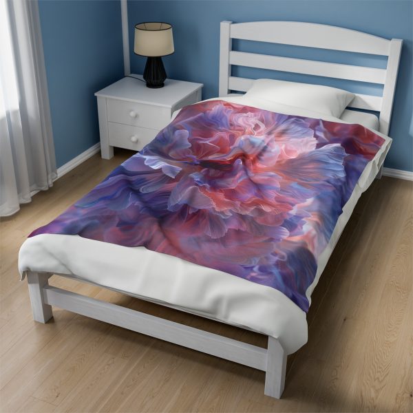 Floral Nebula 08 - Velveteen Plush Blanket - Image 19